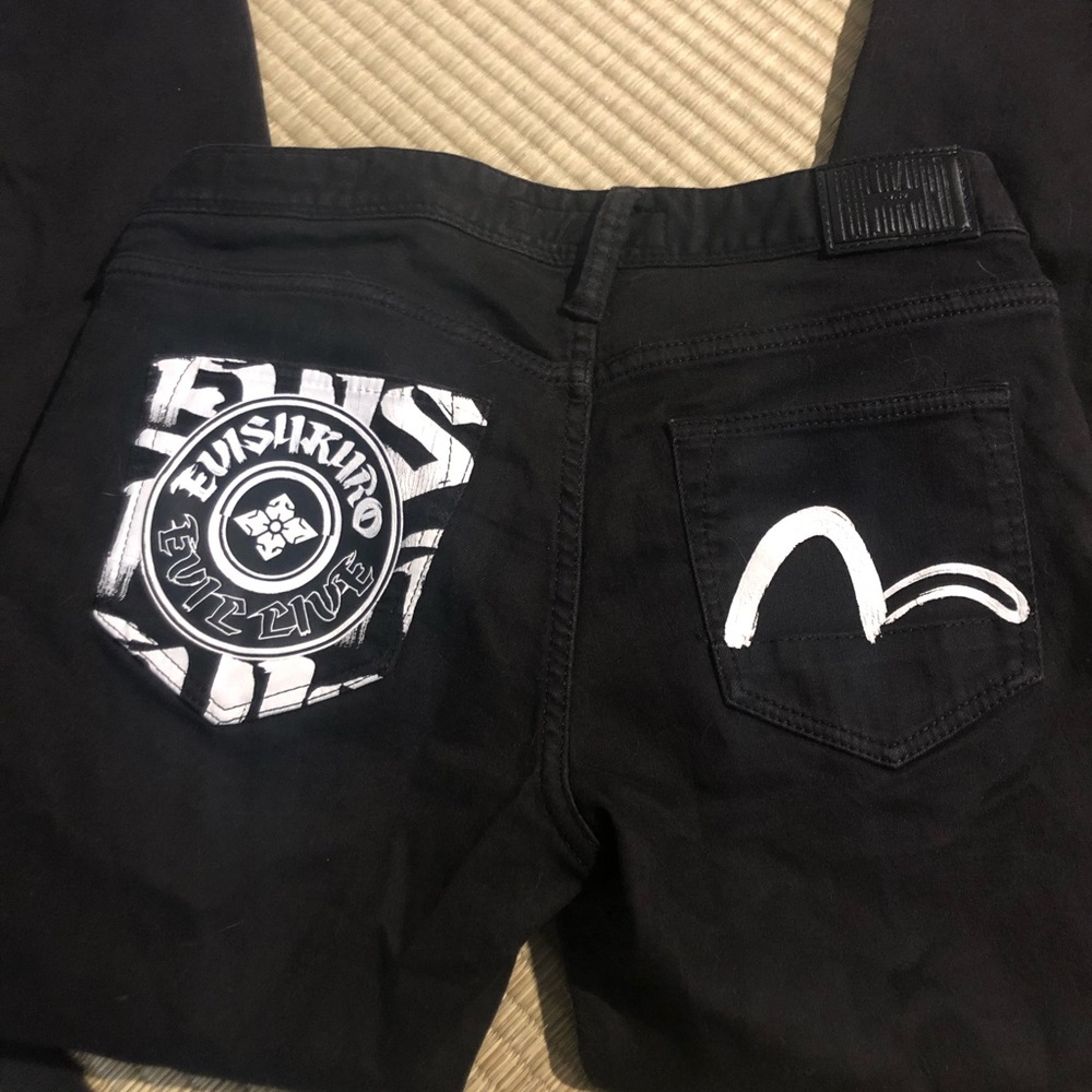 Evisu jeans black